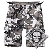 bequemer Schnitt - weitenregulierbarer Bund - zwei seitliche Einschubtaschen, zwei große Cargotaschen - zwei Gesäßtaschen