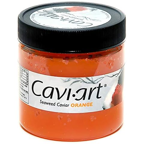 Caviart Award-winning VEGAN Seaweed Caviar 3.5 oz (ORANGE) Cover
