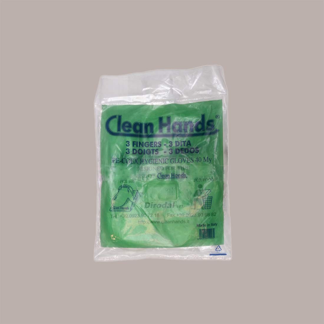 Lucgel Guante higiénico Kit multiusos 3 dedos Clean Hands reutilizable para productos alimenticios – 1 unidad