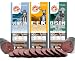 Pearson Ranch Game Meat Hickory Smoked Summer Sausage Variety Pack of 3 - Elk, Buffalo, Venison Gluten-Free, MSG-Free