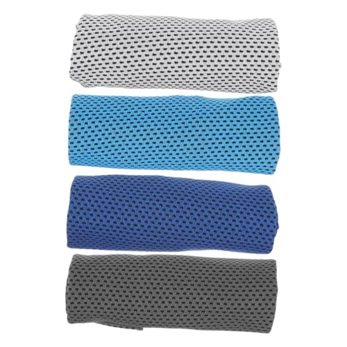 VICASKY 4Pcs Cooling Towels Skin Friendly Microfiber Sports Towels for Gym Yoga Hiking Quick Dry Breathable Portable for Hot Weather Activities