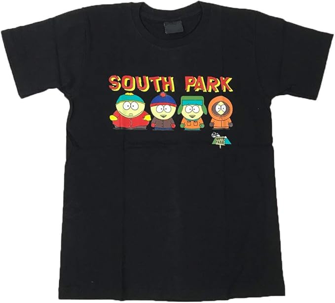 Amazon Topoi South Park サウスパーク プリントｔシャツ ムービーｔシャツ キャラクターｔシャツ アニメキャラtシャツ ブラック Tシャツ カットソー 通販