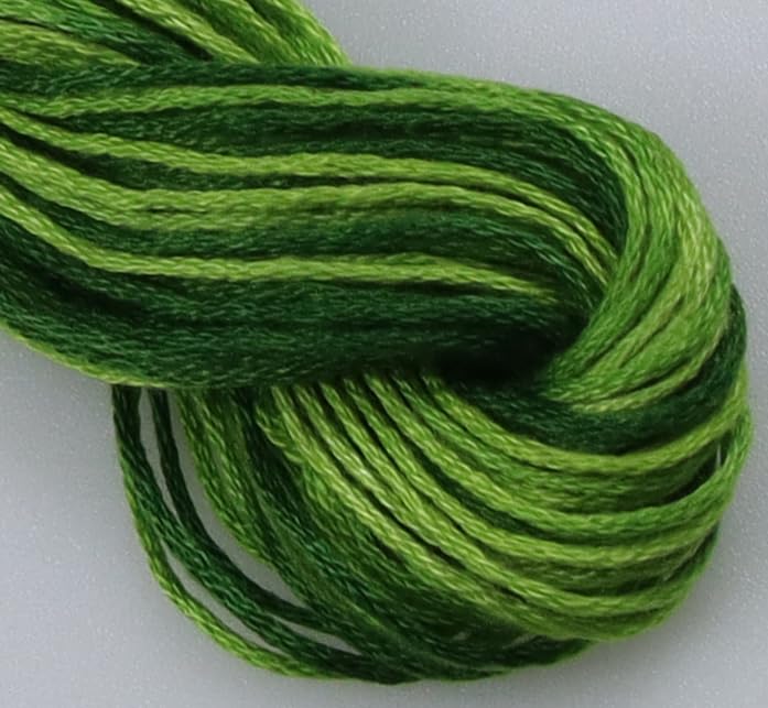 Image of KCS Big skeins of 25 Meters Size 25 Color Variegated Cross Stitch Stranded Threads,6 skeins,92