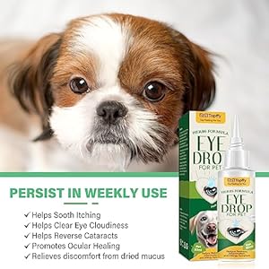 Dog eye drops eye drops for dogs  cats gentle dog eye infection treatment prevent pink eye and dry eyes   cucciolini doodles