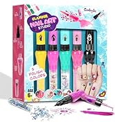 Kids Nail Polish Set - Girl Gifts for Christmas - Nail Kit for Girls Ages 7-12, Non toxic Nail Po...