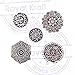Stylish Designs Mandala and Round Wooden Block Stamps (Set of 5) Htag1193