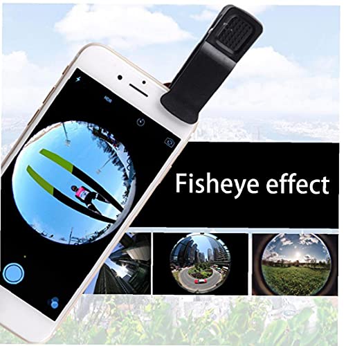 Telefon Fisheye-Objektiv 3in1, Handy-Kamera-Objektiv-Kit Weitwinkelobjektiv Makro-Objektiv Fischaugenlinse (Silber… – Bild 4