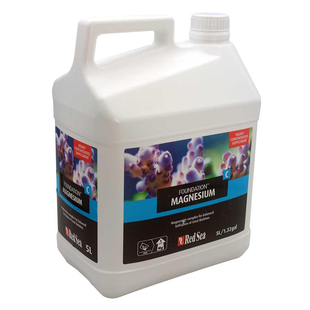 Red Sea Reef Foundation C Magnesium (Mg) Supplement, 5 L - Maintains Magnesium Balance for Healthy Corals in Marine & Reef Aquariums
