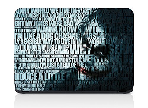Image of Galaxsia Joker Typography Face Compatible for 15.6 inch Laptop Notebook Vinyl Skin Sticker Cover Art Decal Protector Cover Case for Toshiba Hp Samsung Dell Apple Acer Leonovo Sony Asus Laptop Notebook