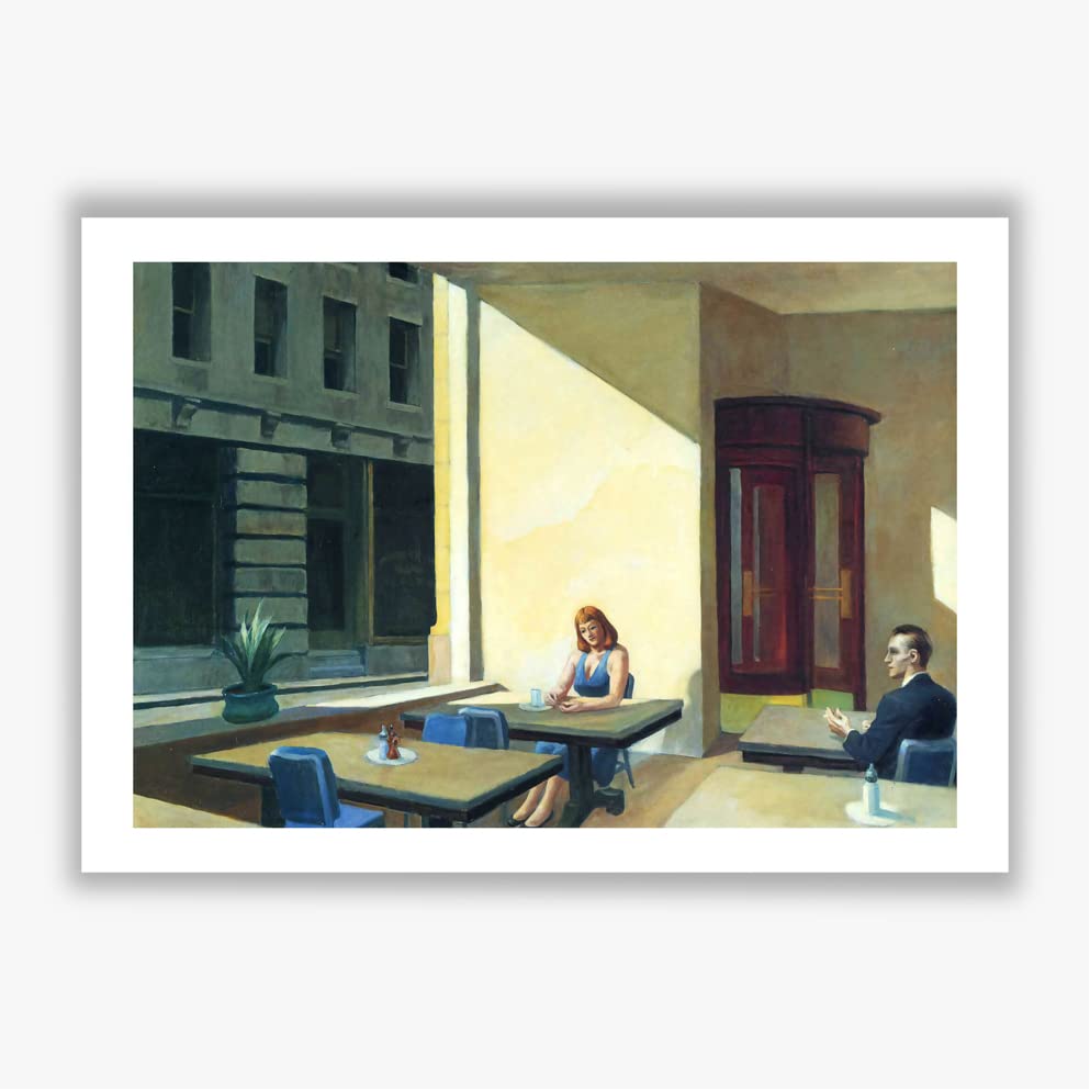 Impression murale Sunlights in Cafeteria Hopper cadre M - 2
