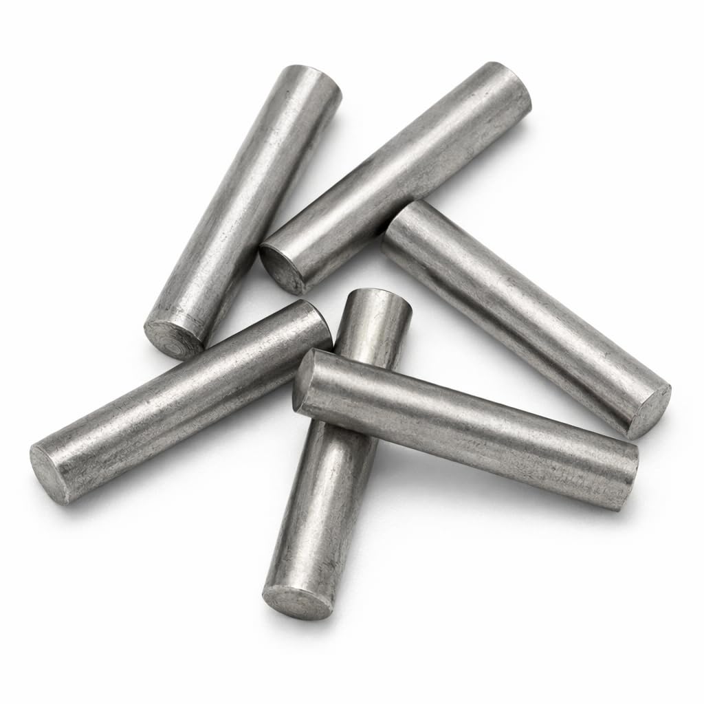 4mm x 14mm (Pack of 100) Plain Steel Dowel Pins DIN7 High Accuracy Parallel Pins for Machinery Tooling & Fixtures - B07B 4x14_100
