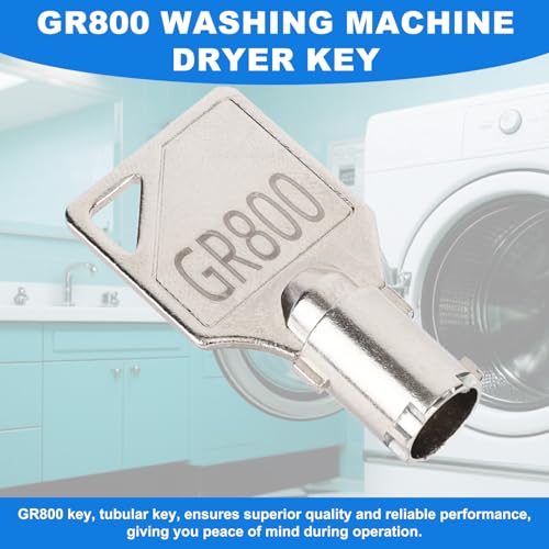 Image of GR800 Washer Key Compatible with Speed Queen Dryer Washing Machine Lock, 54612 Commercial Coin Op Service Door Key for Washing Machine