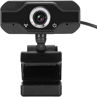 Elprico 1080P Full HD Webcam, USB Web Camera Webcam with Microphone for Desktop Computer for Live Broadcast/Online Class/Video Conference Plug and Play