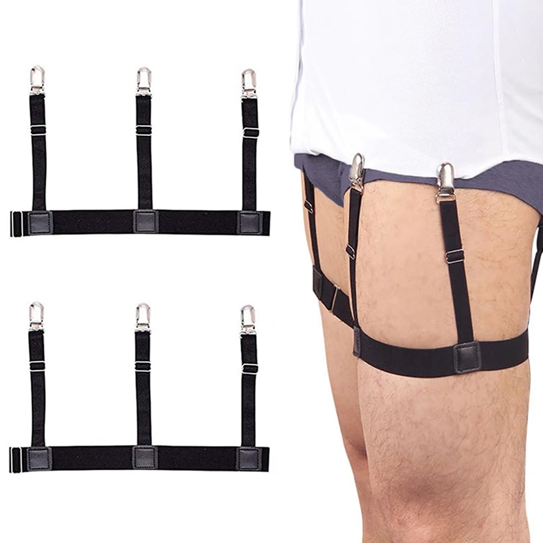 Porte-chemises S-Holder Premium - Jarretières Pour Chemise, Taille Medium (21.5-23.5 Pouces), Neuf Avec étiquettes