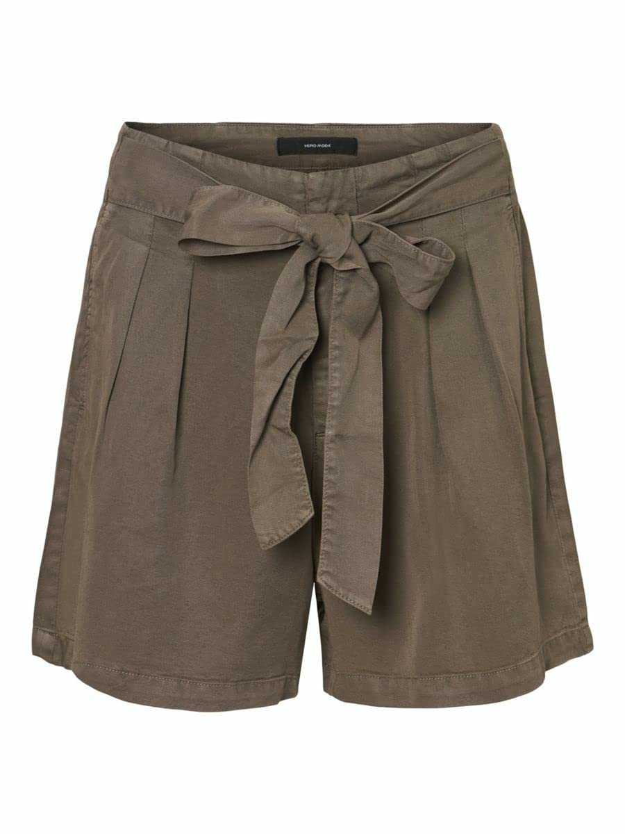 Vero Moda Women's Vmmia Hr Loose Summer Shorts Ga Noos Shorts, Bungee Cord, XL