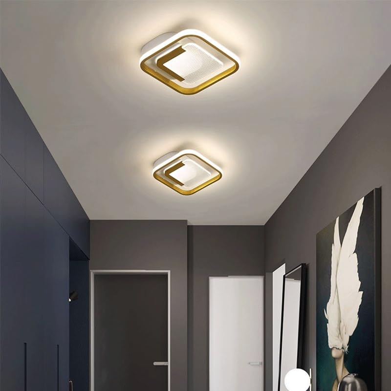 Plafonniers à lumière variable 3 couleurs avec abat-jour carré
