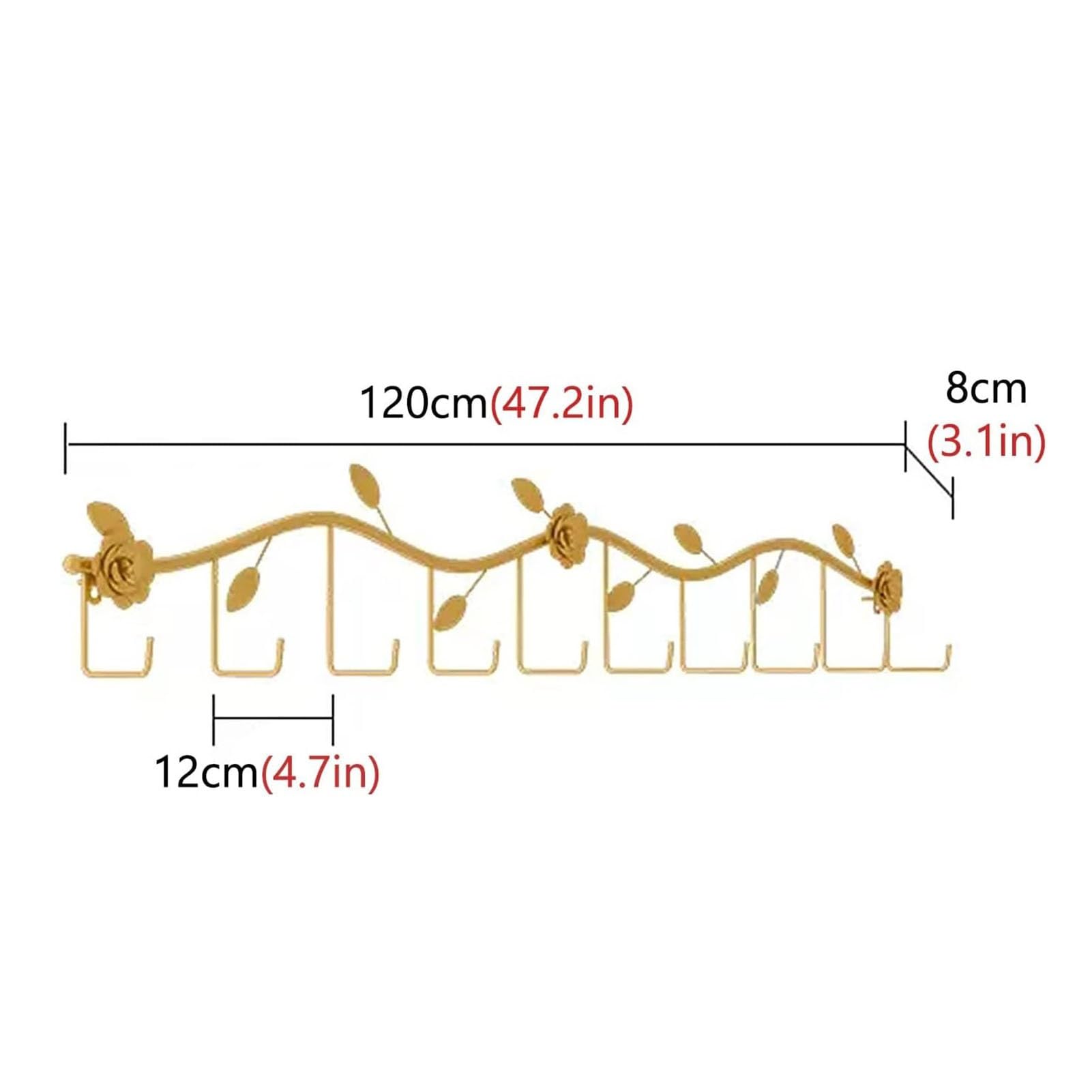 Espositore per Abbigliamento da Parete A 1/2/3 Livelli, Appendiabiti in Metallo, Portaoggetti per Reggiseni E Biancheria Intima, Appendiabiti per Esposizione Co