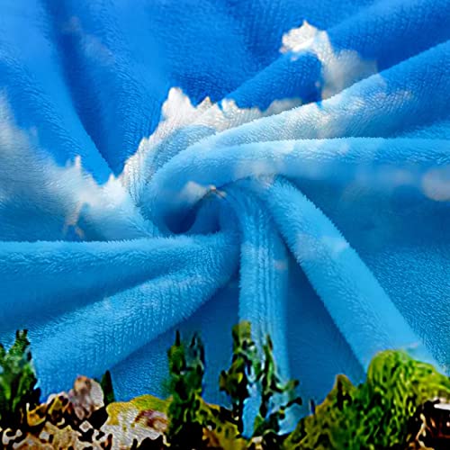 Couverture de lit cocotier de plage bleu vert pour vos soirées