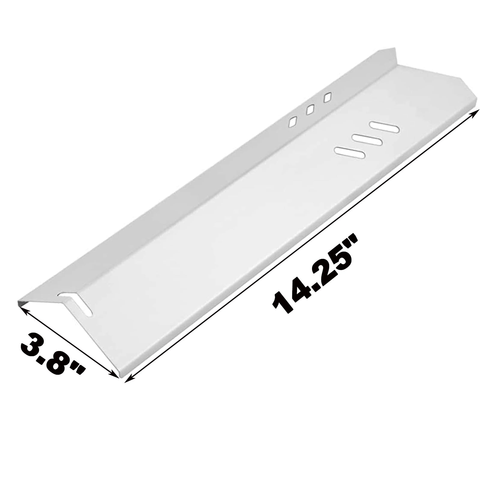 3 Hitzeschildplatten Für Blue Rhino/RevoAce Grills – Edelstahl, 36x9,6 Cm, Kompatibel Mit GBC1932L, GBC1793W U.a.