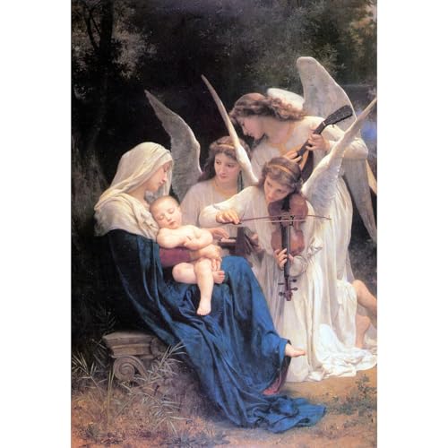 Impression sur toile roulée Chanson des Anges pour salon élégant 101x127 cm