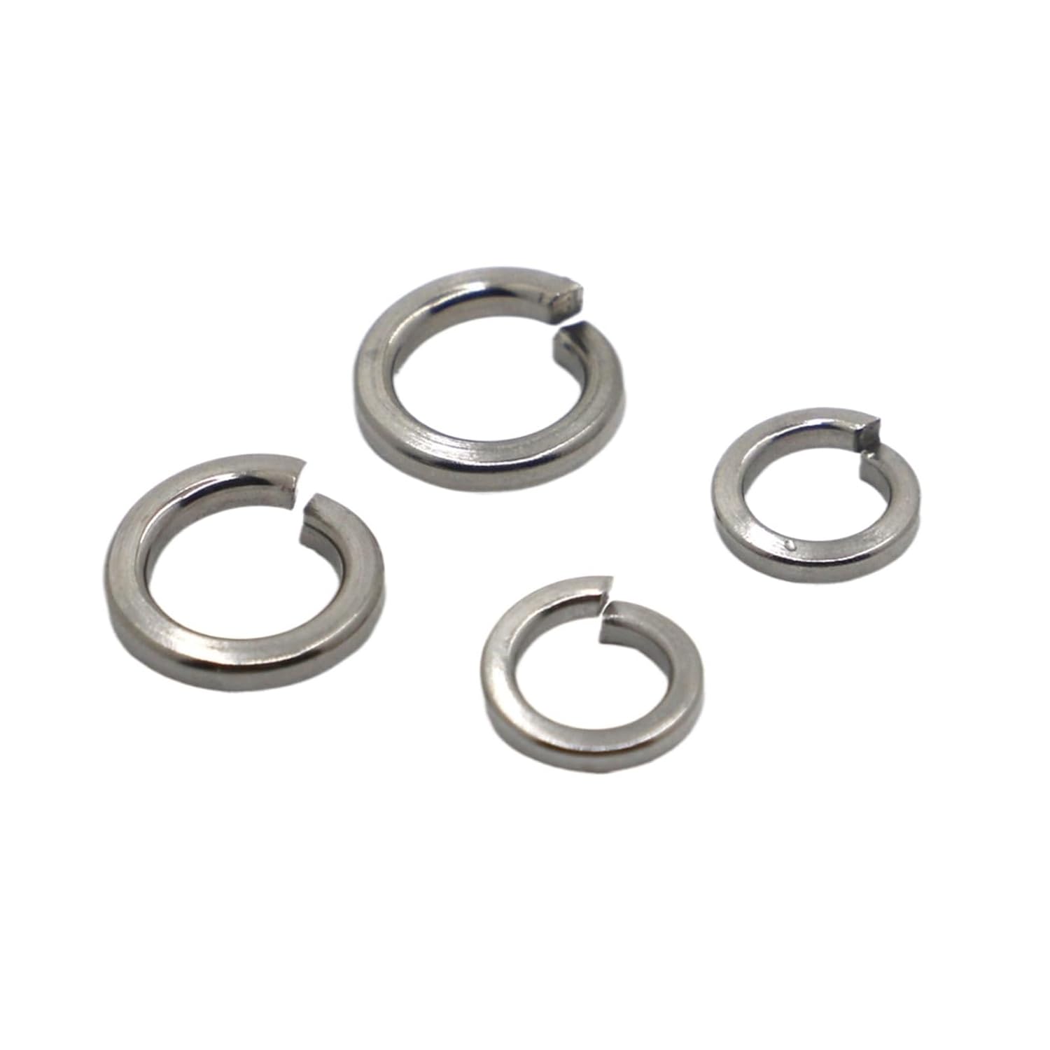 Washer, Lock Washer, 304 Stainless Steel/White Zinc/Black Zinc Steel Spring Split Lock Washer Elastic Gasket M2 .5 M3 M4 M5 M6 M8 - M24