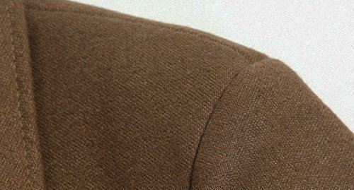 Image of Men's Classical Bussiness Style Single Breasted Plaid Wool Coat #00220237