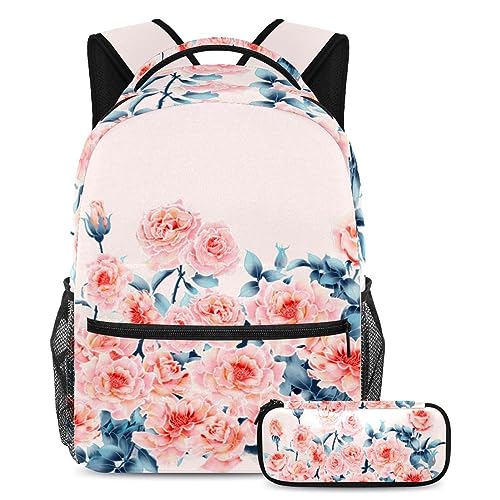 Sacs à dos Daypack à motifs de fleurs multicolores vibrants