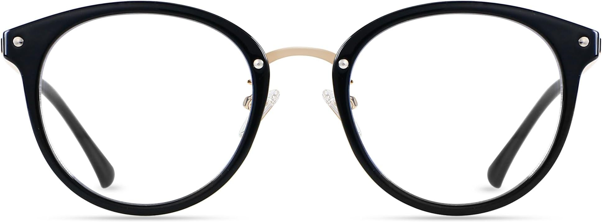 Retro Round Blue Light Blocking Glasses Womens Computer Glasses Reduce Eye Strain Anti Migraine Eyeglasses Frame