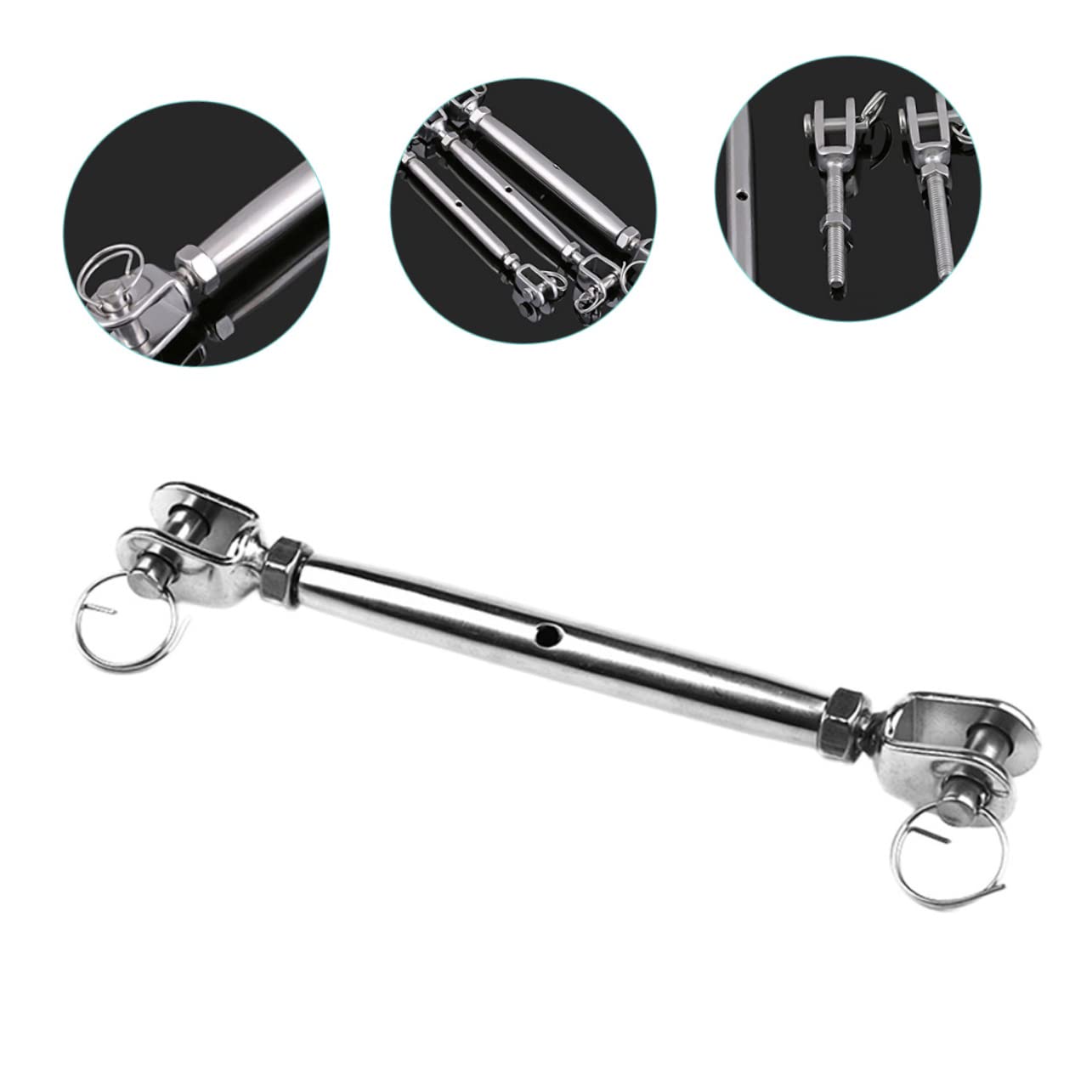 BESTYASH Tenditore Inossidabile con Corpo Chiuso per Filo Facile da Usare per Applicazioni e Industriali Accessorio per Tensioni su e Corde