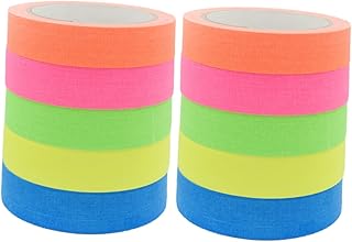 VILLCASE 10 Rolos De Fita Adesiva De Algodão Que Brilham No Escuro Fita Fluorescente Fita Luminosa Adereços De Fluorescência