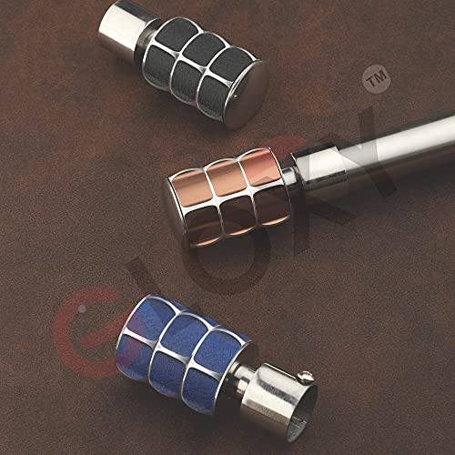 Image of GLOXY ENTERPRISE Stainless Steel Curtain Bracket Finials /Holders for Window /Door with Support Copper Pack of 12