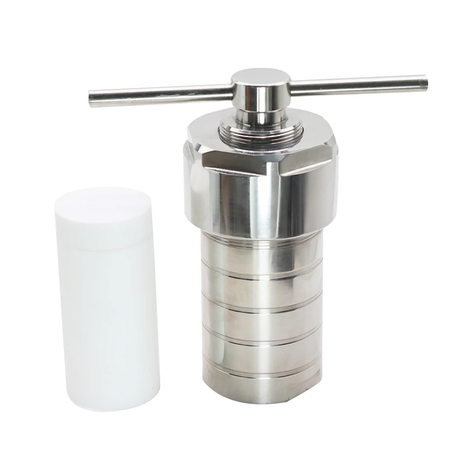 Caldera hidrotermal del recipiente del reactor de la autoclave 100ml con síntesis hidrotermal de la cámara de PTFE Rendimiento alto