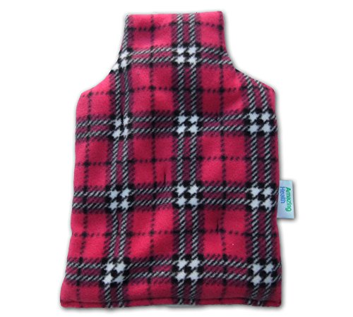 Amazing Health Unscented wheat hot bottle (Cerise Check)