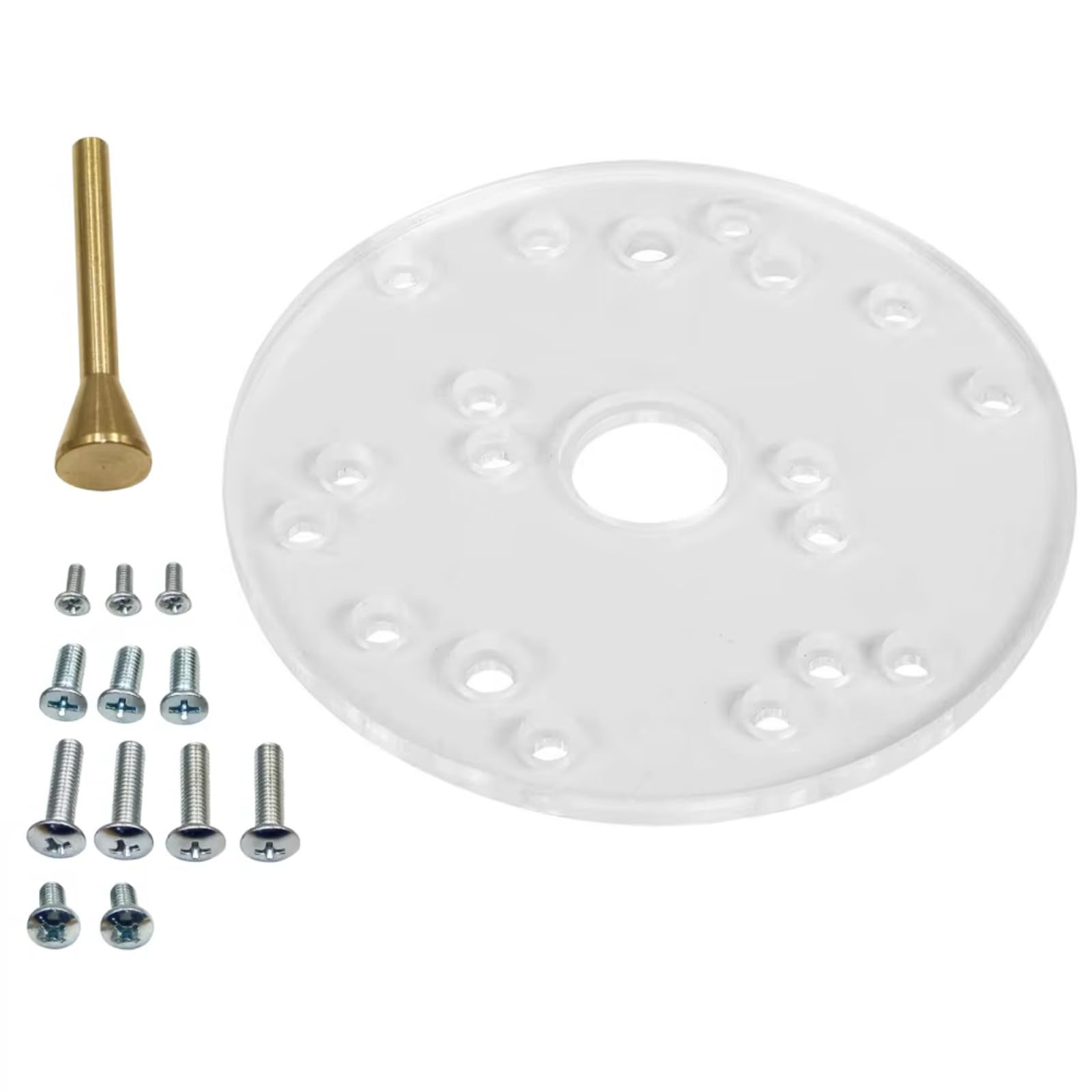 Hsioluted Router Base Plate Acrylic With Centering Pin Screws For Trim Routers Woodworking Easy Installation Router Base Acrylic Access