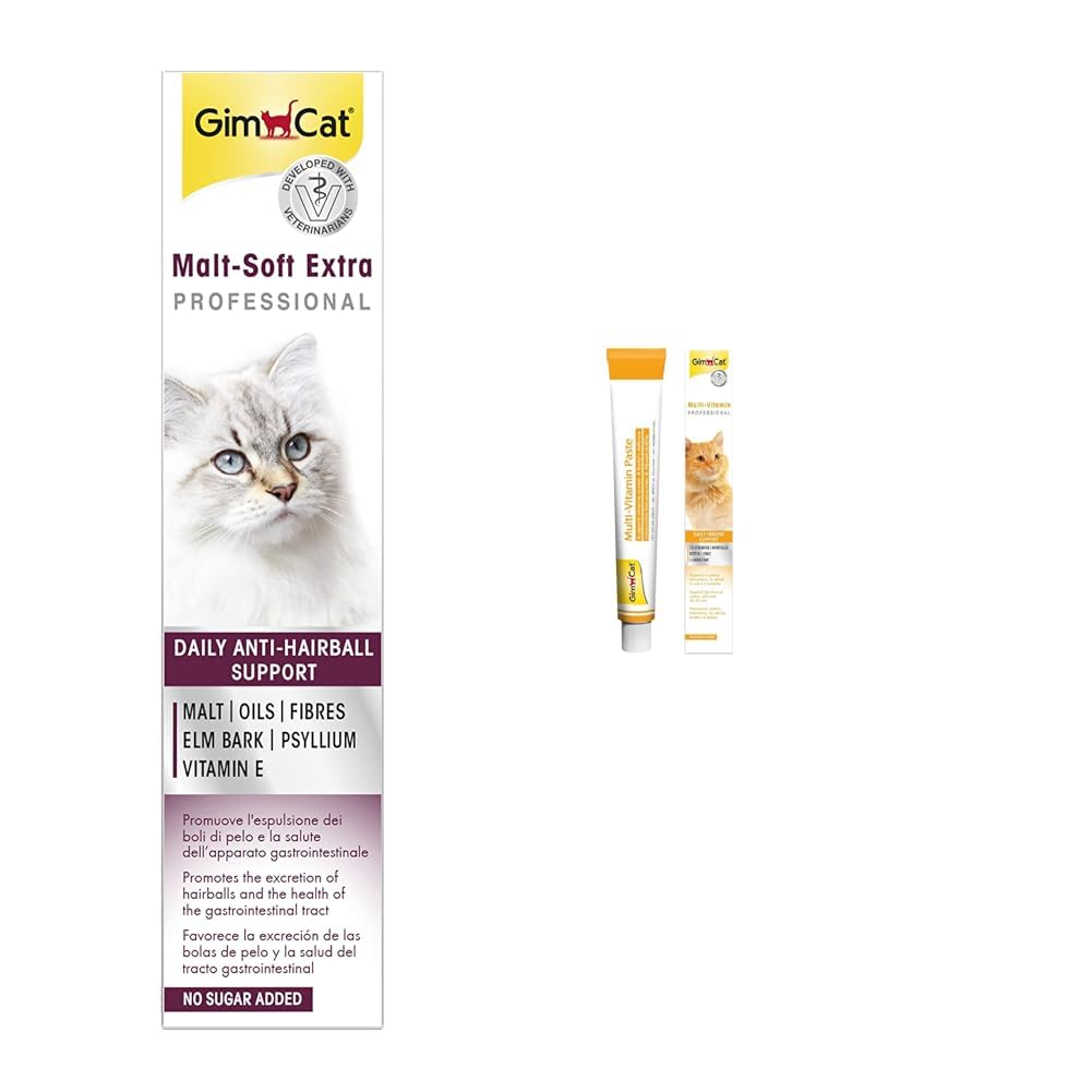 GimCat Malt Soft Extra Kediler İçin Tamamlayıcı Mama, Zengin Protein 20 g & Multi-Vitamin Kediler İçin Tamamlayıcı Mama, 20 g