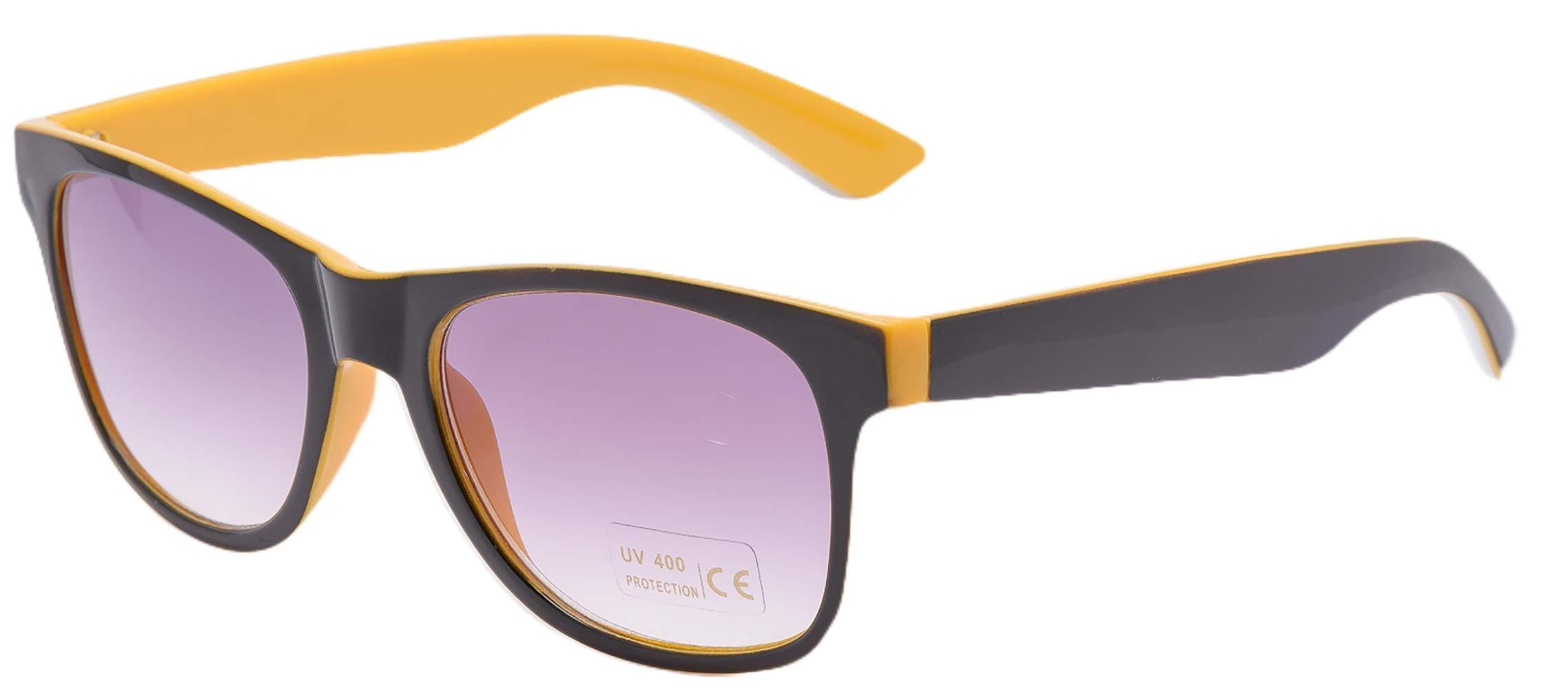 4Sold Unisex Yellow Black Sun Readers Reading Glasses Sunglasses +1.5 Strength Mens Womens Style Uv400 Brown Tortoiseshell Uv Reader Brand (, 4.00)