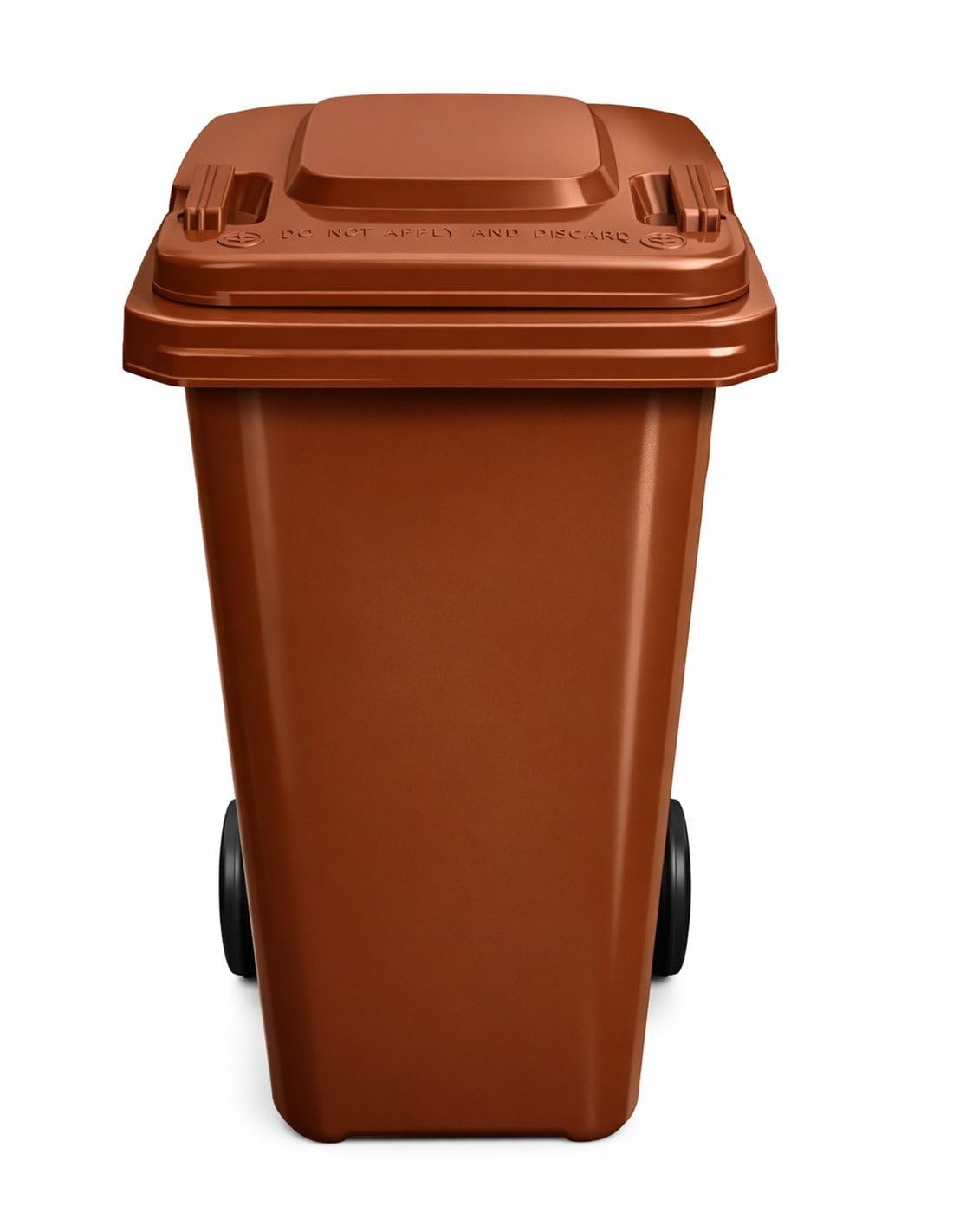 JARDIN202 - Contenedor de Basura Reciclables de Colores con Ruedas y Mango Antideslizantes | 120L, 240L, 360L, 800L y 1100L | 120 L (Marrón)