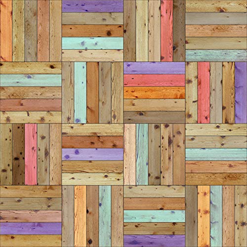Image of DWELLSINDIA Wood Woven Self Adhesive Wallpaper Waterproof, Scratch Resistant, Laminated 41cm x 122cm
