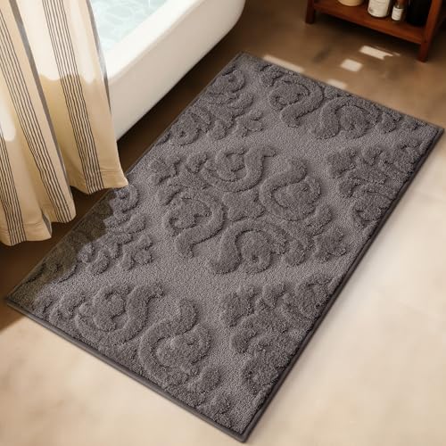 LUMI Ultra Soft Bathroom Rugs Absorbent, Luxury Bath Mat Non Slip, 24x43