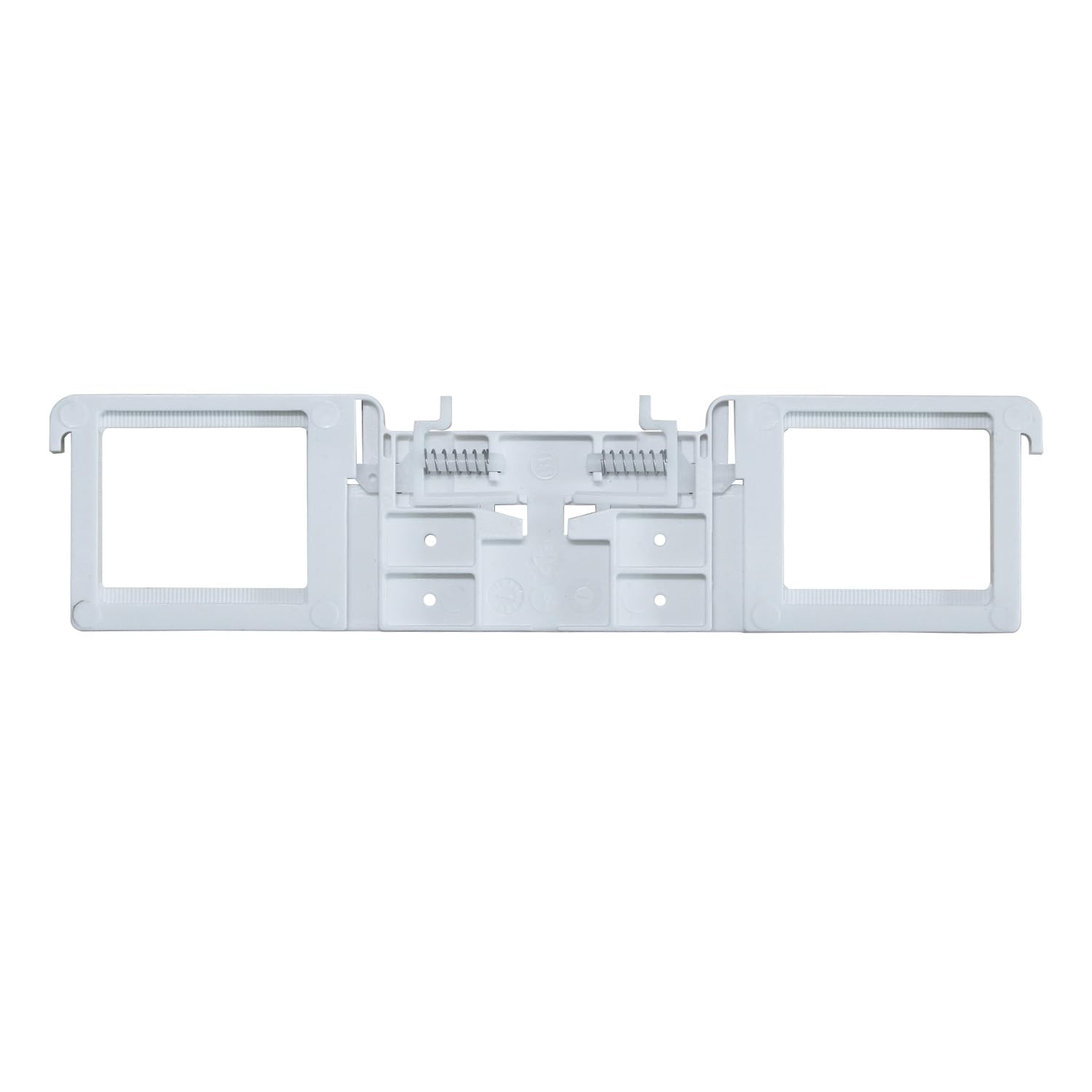 Bisagra para asiento de inodoro kit de accesorios con tornillos de anclaje y pernos plásticos para tapa wc cierre suave amortiguador repuesto bisagras plastico herrajes (tablero 206mm)