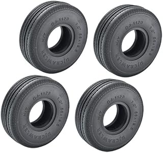 GPM Upgrades 1.0 Inch High Adhesive Crawler Rubber Tires 56mm X 19.5mm with Foam Inserts for 1/18 4WD TRX4M Ford Broncoï¼ˆ97074-1ï¼‰/ TRX4M Land Rover Defenderï¼ˆ97054-1ï¼‰/ SCX24 Rc Cars (High Adhesive)