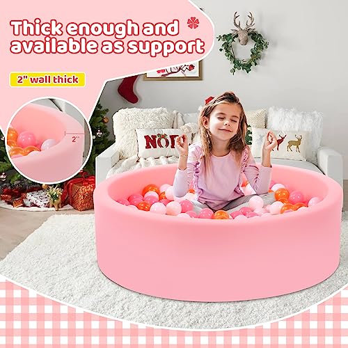 image for Wilwolfer Foam Ball Pit for Toddlers, Large Baby Ball Pit for Babies w