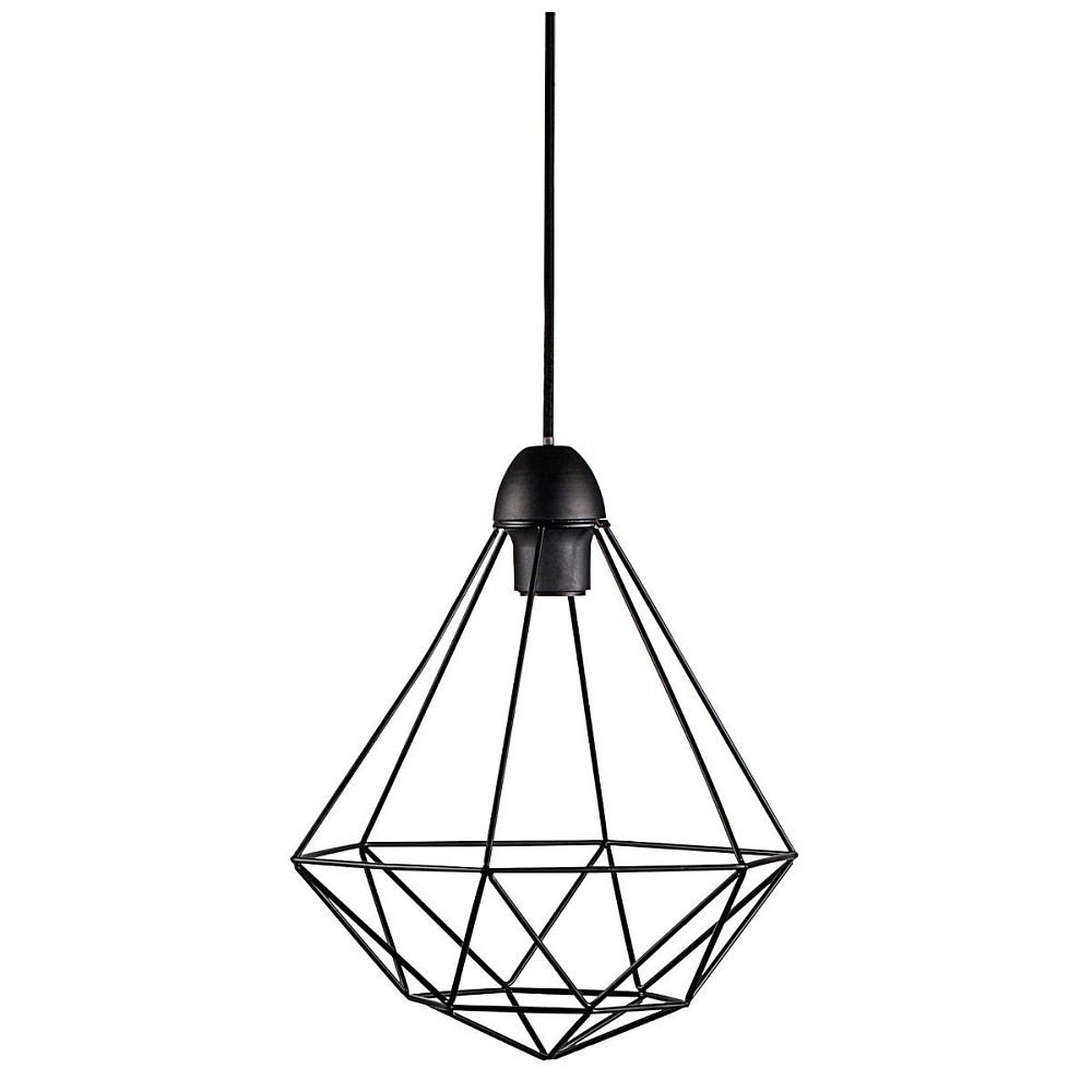 Nordlux Black Tees Indoor Pendant Light Metal E27 Retro - Living Room, Bedroom, Bedside Mains Powered, Ip20
