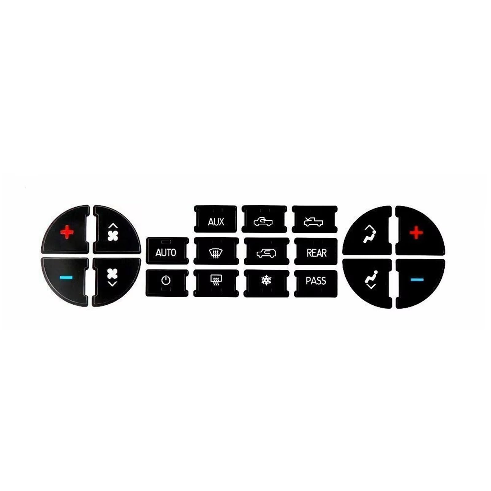 car Switch Stickers Compatible with GMC for Acadia for Denali 2006 2007 2008 2009 2010 2011 2012 AC Dash Button Sticker Repair Automotive
