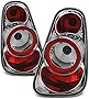 AKKON - For 2002-2006 Mini Cooper Hatchback 2005-2008 Mini Cooper Convertibles Chrome Clear Tail Lights Pair