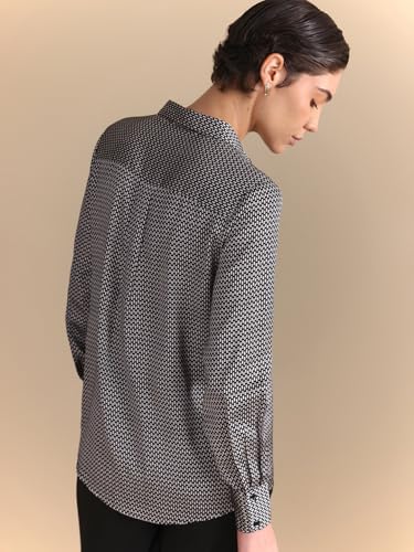 Image of FableStreet Women Shirts | Comfort Fit Spread Collar | Premium Satin Fabric for Formal, Business Casual