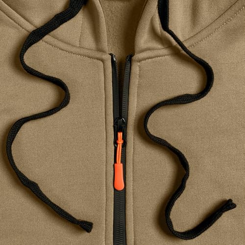 Tactical Hoodies For Men Casual Heavyweight Zip Up Pullover Winter Spring Thick Warm Hooded Sweatshirt With Pockets4