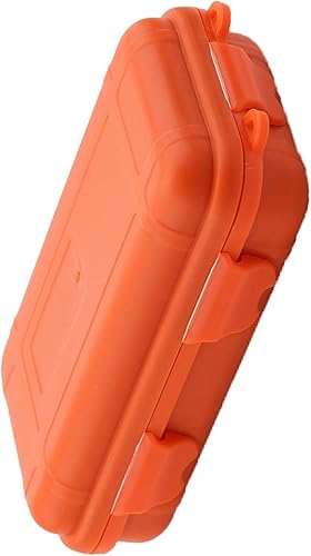 Miniatura 6 de Estuche rígido, caja de almacenamiento al aire libre a prueba de golpes, caja de contenedor sellada universal con espuma (naranja, L)