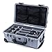 Silver & Black Pelican 1510 case with Grey CVPKG dividers & mesh lid Organizer.