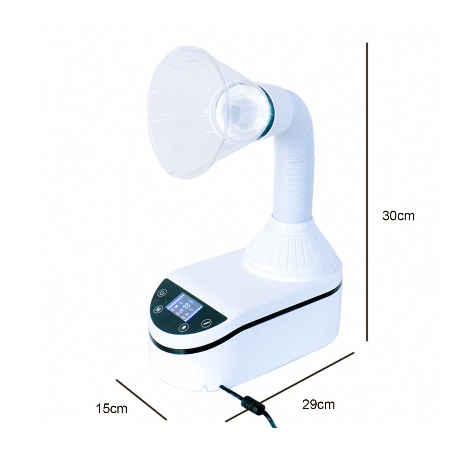 SenhE Aspirapolvere per Collettore di Polveri Dentali da 230 W, con 3 LED e Tubo Aspirapolvere di Calibro di Grande Calibro, per Attrezzature da Laboratorio Odontoiatrico